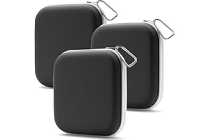 OPTIPAK Mask Storage Case - Neoprene Face Covering Mask Holder with Zipper & Carabiner Keychain - Portable Mask Storage Clip to Purse, Backpack, Bag (3Pk, Black)