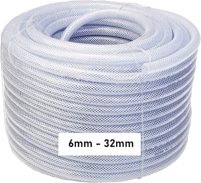 B2C Reinforced PVC Tube Hose 6-32mm ID; Food Grade, UV, -20 to 60 C