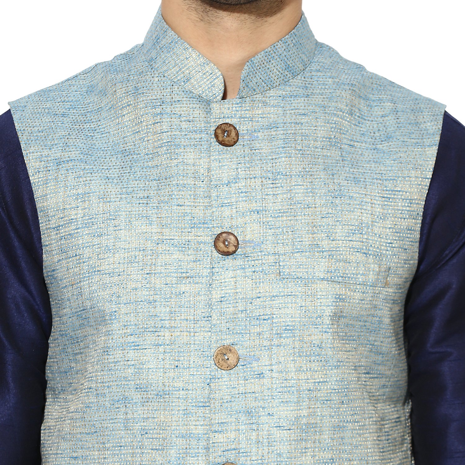 kisah benarasi cotton silkwovenwaistcoat for men's