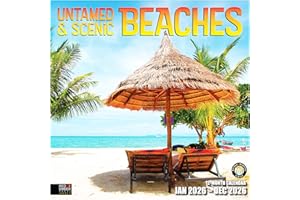 RED EMBER Select - Untamed & Scenic Beaches 2026 Wall Calendar 12 Month | Thick & Sturdy Paper | Holiday Gift | Tropical Ocean Nature Beach Calendar 2026