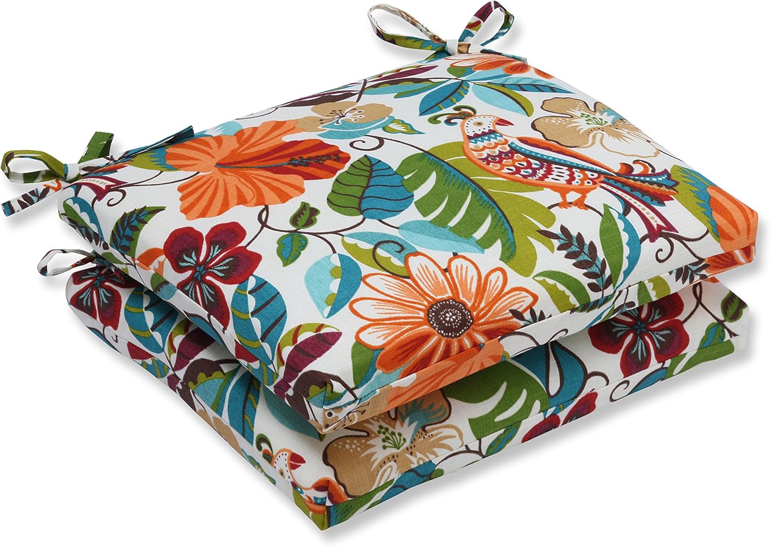 Pillow Perfect Outdoor/Indoor Lensing Jungle Square Corner