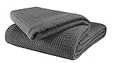 Glamburg 100% Cotton Thermal Bed Blanket, Twin