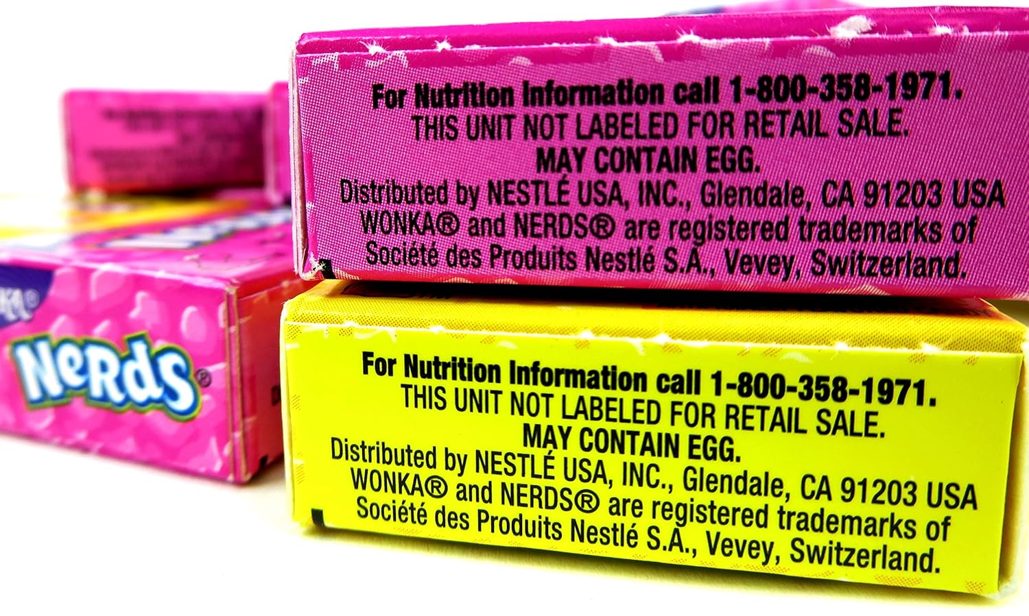 Amazon Com Wonka Fun Size Nerds 2 Flavor Variety One 1 Lb Bag Of Assorted Lemonade Wild Cherry Seriously Strawberry In A Blacktie Box Gourmet Candy Gifts Grocery Gourmet Food