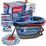 O-Cedar RinseClean Spin Mop & Bucket System + 2
