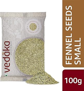 Amazon Brand - Vedaka Fennel Seeds - Small (Saunf), 100g