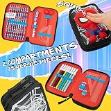 Marvel Spiderman Pencil Case with Supplies Include Kids Gift Large view 4