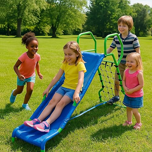 Wonkawoo 5ft Slide for Kids Metal Freestanding Playground Slide