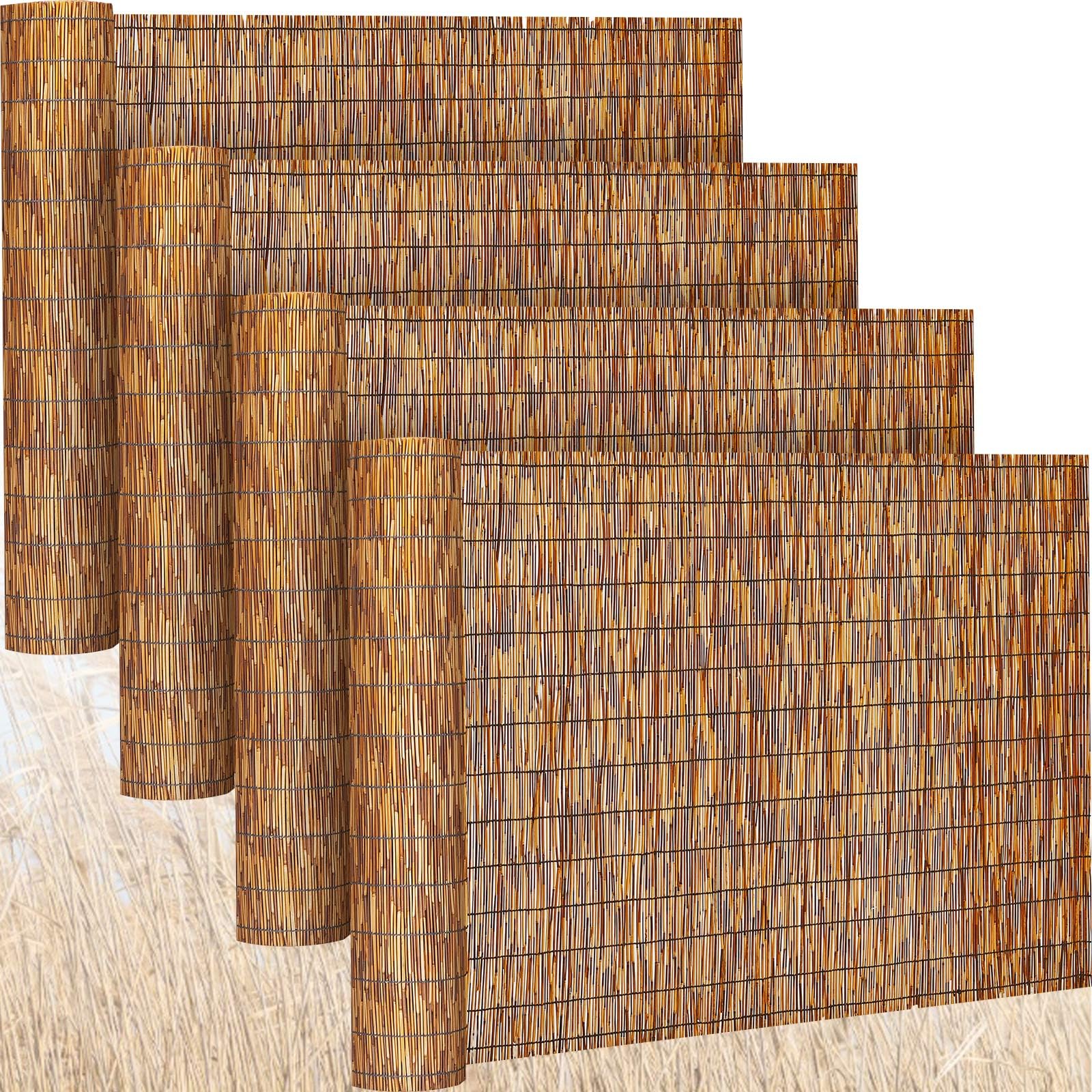 Photo 1 of *Missing Parts - Check clerk notes*
Barydat 4 Pcs 4 x 16.4 ft Bamboo Privacy Screen, Reed Fence Roller Patio Decorative Fences Reed Screen Curtain for Garden Backyard Patio Balconies