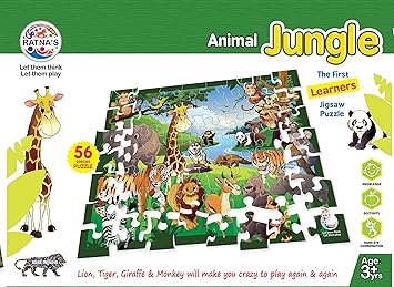 RATNAS Jungle Jigsaw Puzzle (Multicolour)