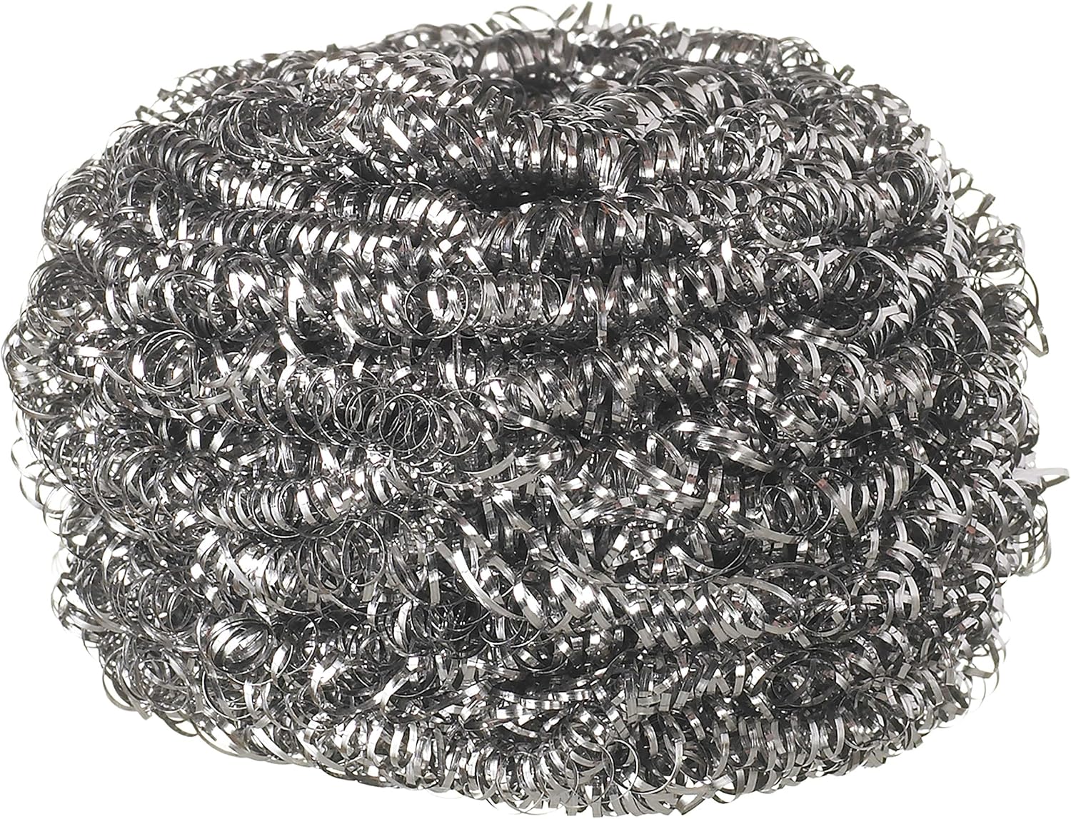 Spontex The Essentials Tough Metal Scourers, Silver, 12 Count (Pack of 4) - Image 3