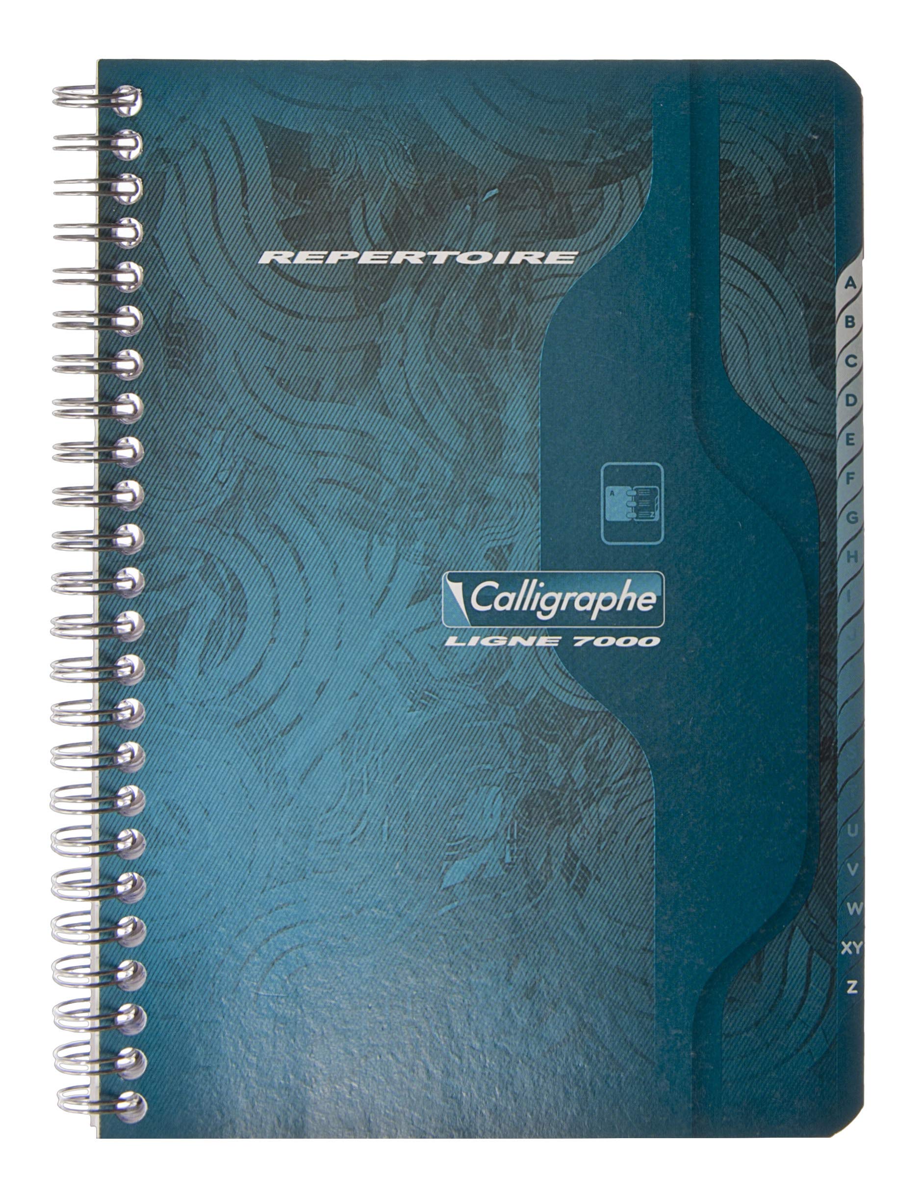Calligraphe 247C Set of 5 Spiral Indexed Book (Clairefontaine) A5 14.8x21cm - 180 Small Squares Pages - 70g White Paper - Varnished Card Cover - Random Colours — image 1