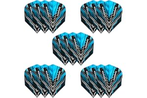 Harrows SUPERGRIP Ultra Flights| Set of x5 Premium Extra Strong Dart Flight Bag (15 Flights) (Blue)