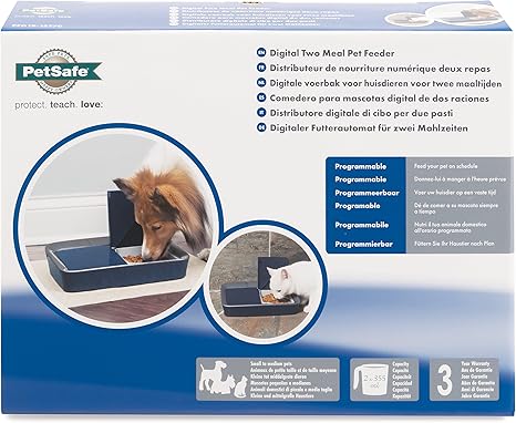 Pet Supplies Petsafe Digital Two Meal Automatic Pet Feeder For