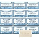 Dr. Bronner's Pure-Castile Bar Soap, Baby Unscented, 5 oz, 12-Pack | Bulk Bar Soap for Men &amp; Women - Moisturizing Body, Face &amp; Hand Wash for Gentle Skin, Vegan &amp; Non-GMO, Natural &amp; Organic Oils