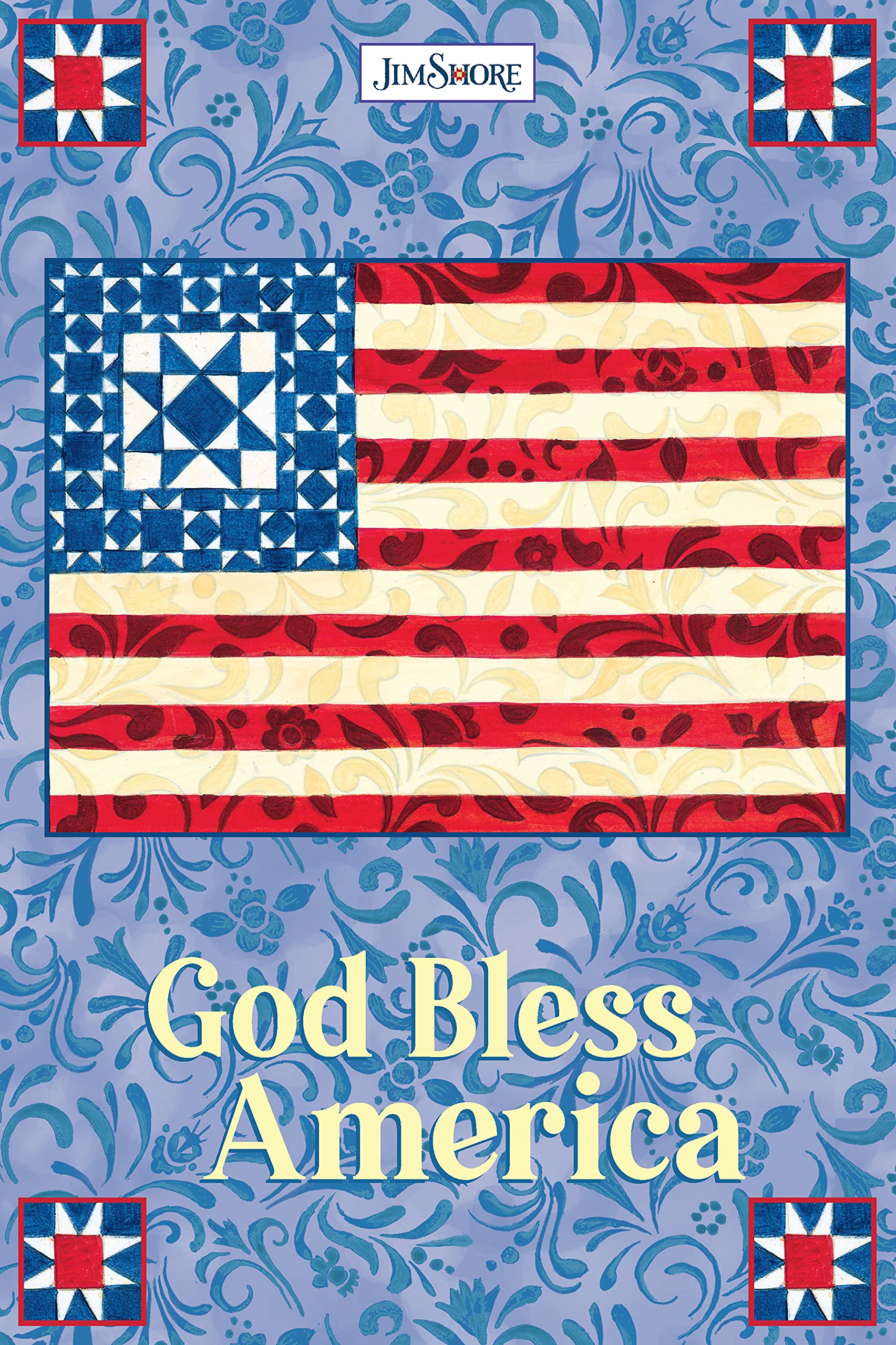 God Bless America Quotes Amazon - God Bless America Mini Notebook (Quiet Fox Designs) 64 Lined Pages  In A Small 4-Inch By 6-Inch Pocket-Size With Inspirational Quotes And Cover  Art Of A Patriotic Folk Art Painting