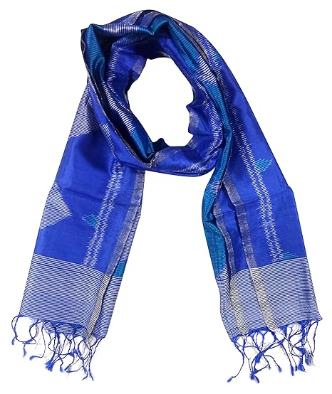 Odisha Handloom Ikkat Womens Stole (Multi-Coloured, orissa art 10)