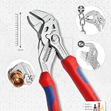 KNIPEX Pliers Wrench 180mm Chrome Multi-Component Handles 86 05 180 view 3