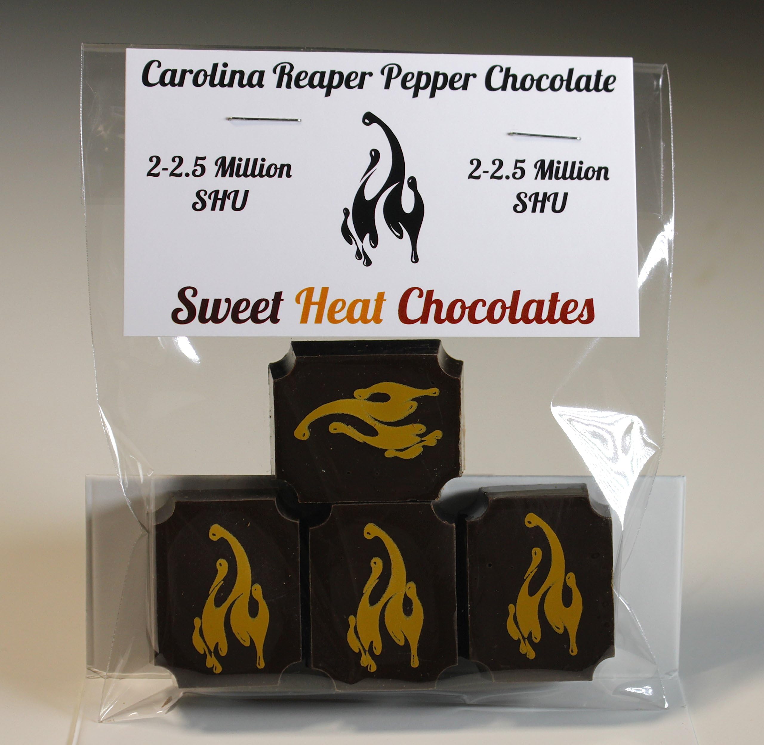 Carolina Reaper Pepper Dark Chocolate 4pc
