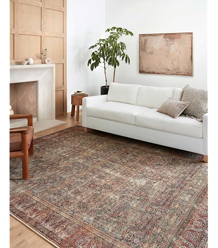 Amazon.com: Loloi Layla Collection LAY-12 Ivory/Brick 9'-0