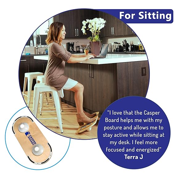 Casper Boards Patent Pending Standing Desk Balance Board Under Desk Foot Rest Office Fitness Platform Designed To Keep Body Moving Enhance