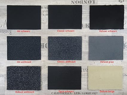 Alpha-Tex Autoteppich Meterware zur Auskleidung oder als Kofferraumteppich in beliebiger Größe - selbst zuschneidbar, Qualitä