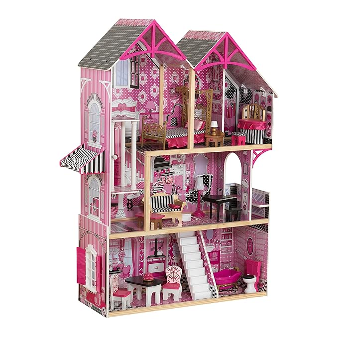 KidKraft 65944 Bella Dollhouse. A Modern wooden dolls house standing