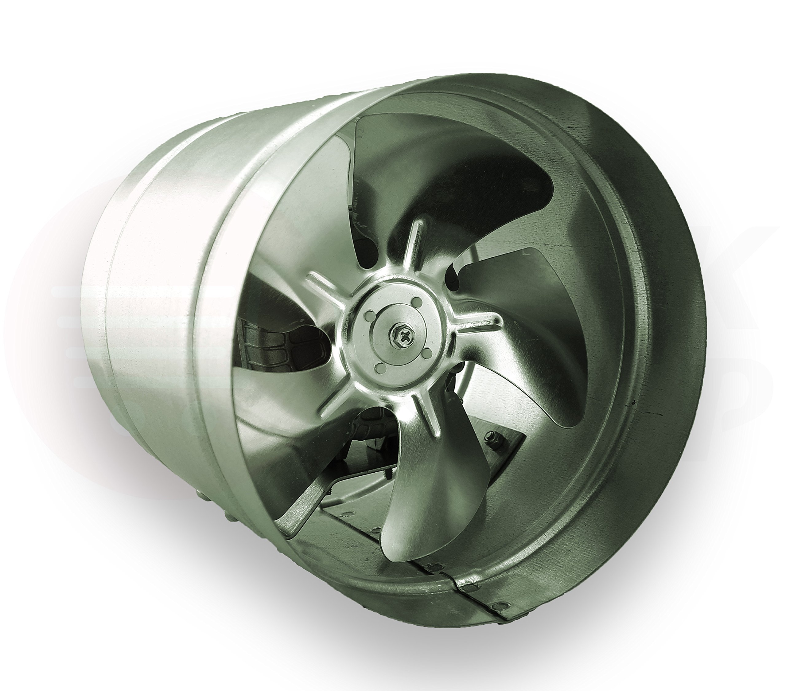Airroxy Inline Duct Fan 160mm Zinc Plated Metal aRw Ducting Industrial Extractor Fan