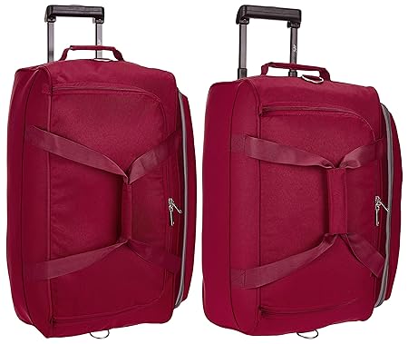 skybags cardiff polyester 52 cms red travel duffle