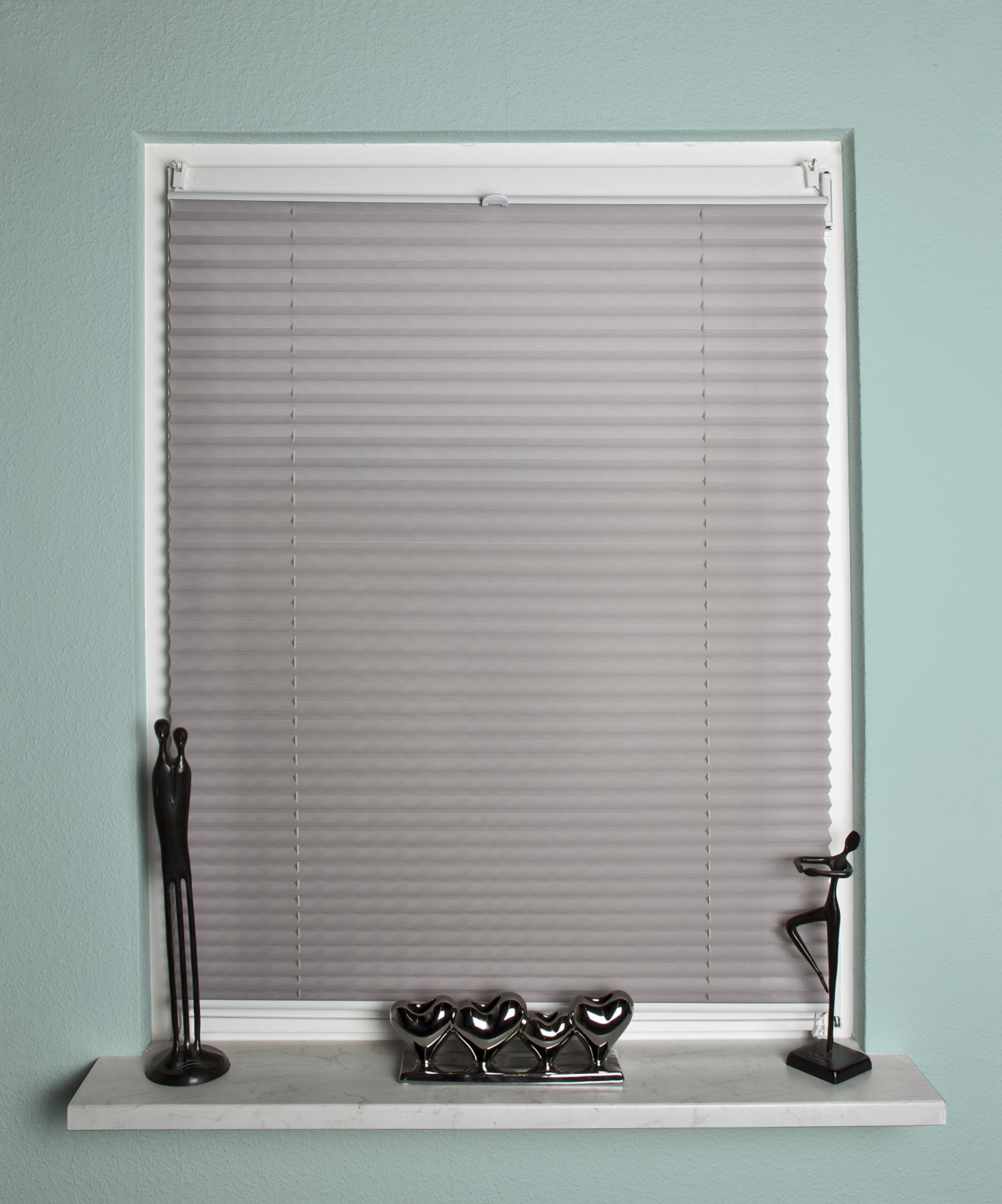 Home Fashion up and down pleated blind fabric., Fabric, grey, 210 x 70 cm