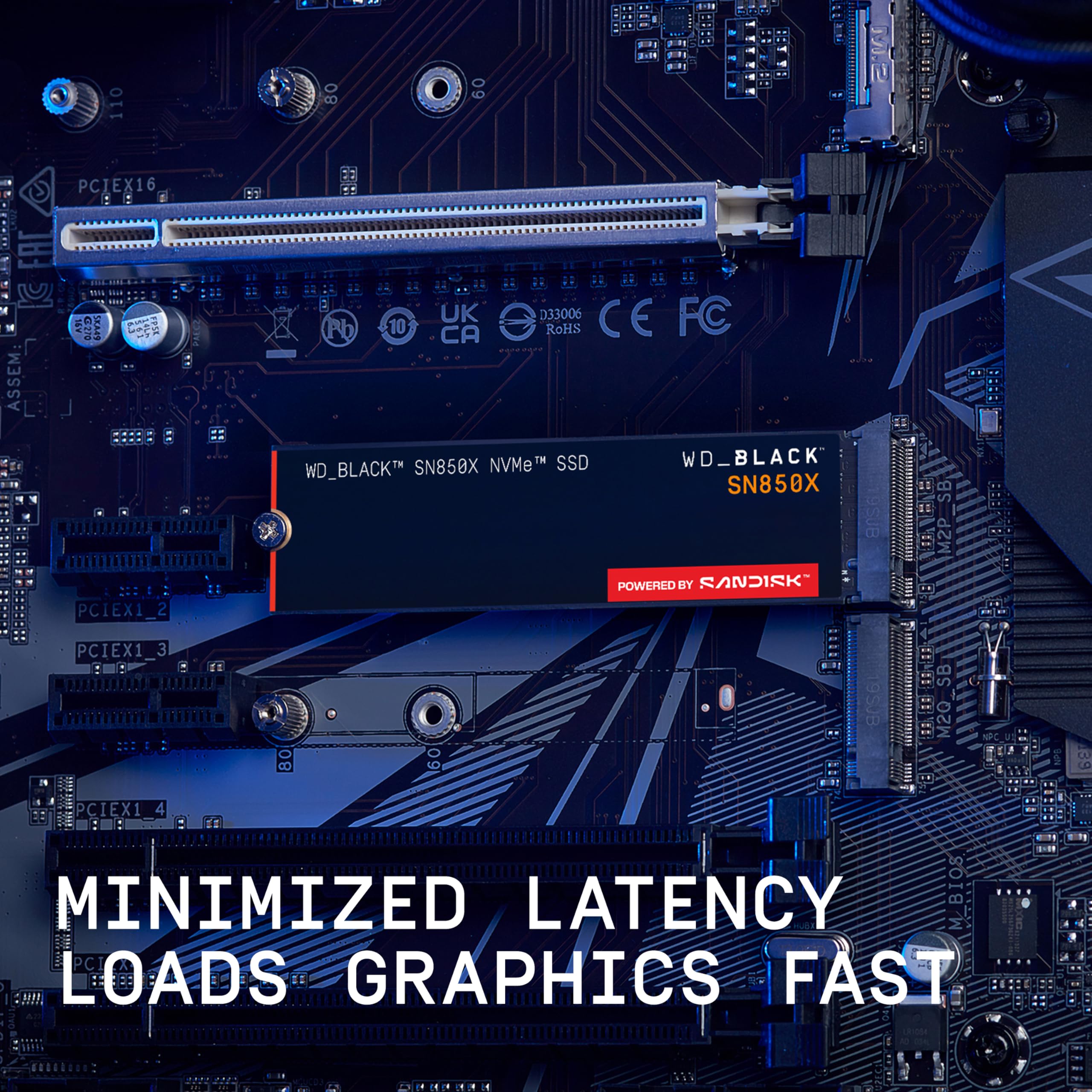 WD_BLACK 8TB SN850X NVMe Internal Gaming SSD Solid State Drive - Gen4 PCIe, M.2 2280, Up to 7,200 MB/s - WDS800T2X0E
