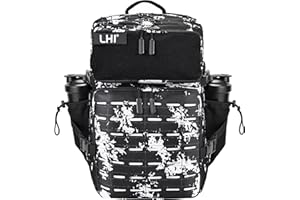 LHI Tactical Military Backpack for Men 25L/45L Large Molle Army Assault Pack 3 Day Hiking Rucksack With Bottle Holder
