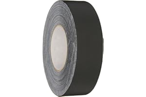 Polyken 510 Black Gaffers Tape 1.89" x 55 Yards, Professional Grade, UV Fluorescent, No Residue, Non-Reflective (Gaff Tape), 1 Roll