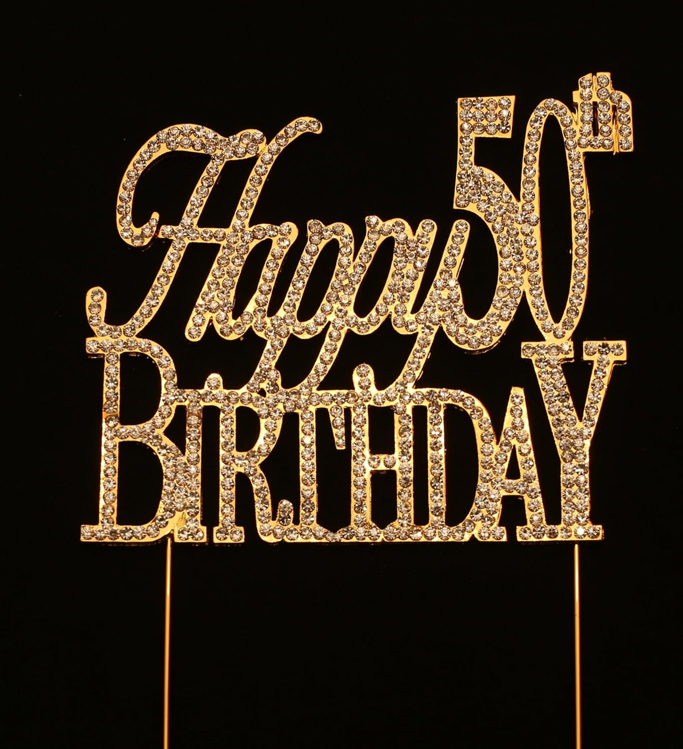 Happy 50th Birthday Cake Topper, 50th Birthday