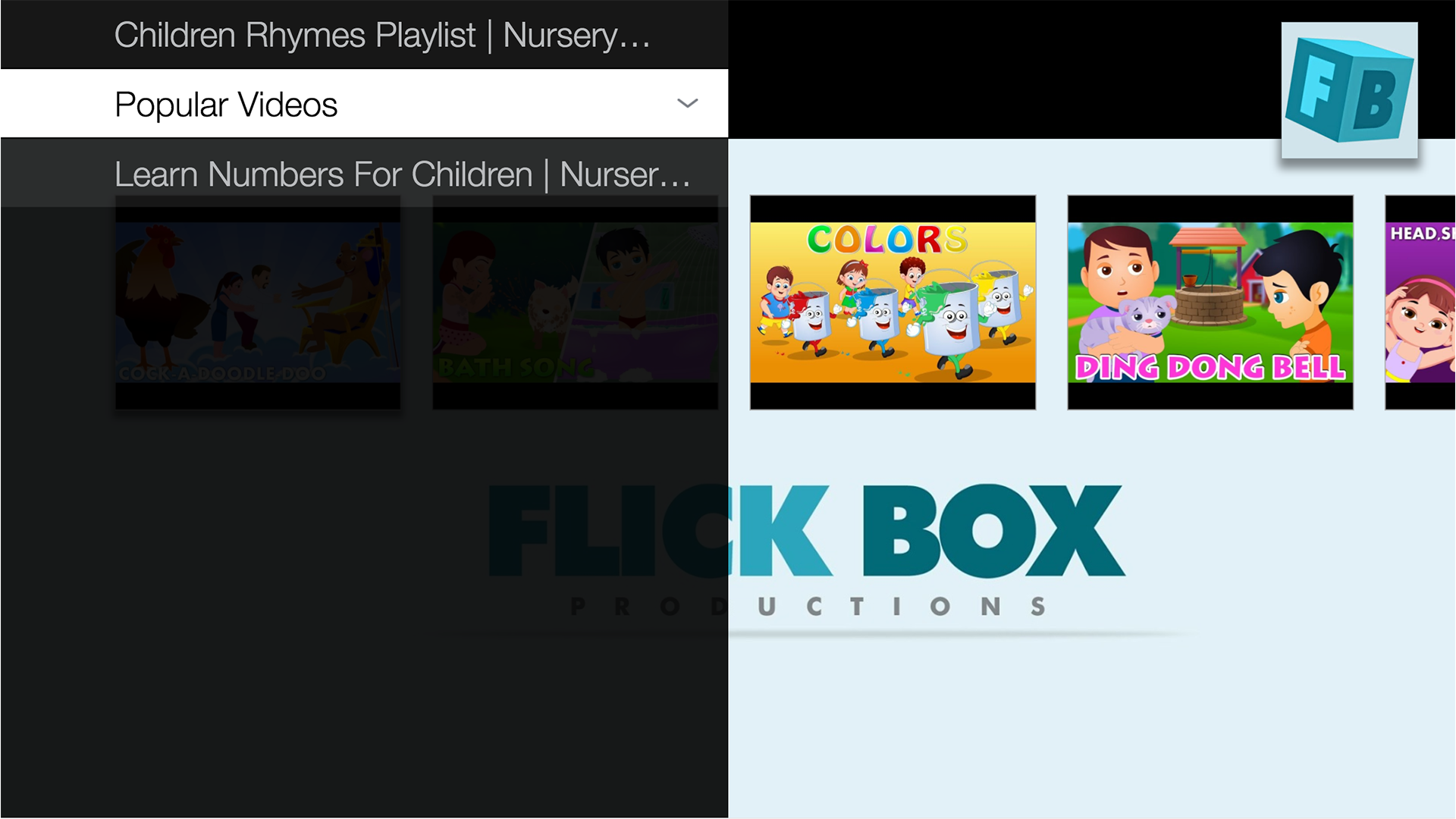 Flickbox Kids Songs and Rhymes Amazon.ca Appstore for Android