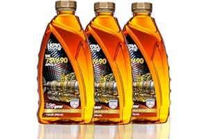 ULTRA 1PLUS Ultra1Plus SAE 75W-90 Synthetic Gear Oil, API GL-4 (3 Pack QT)