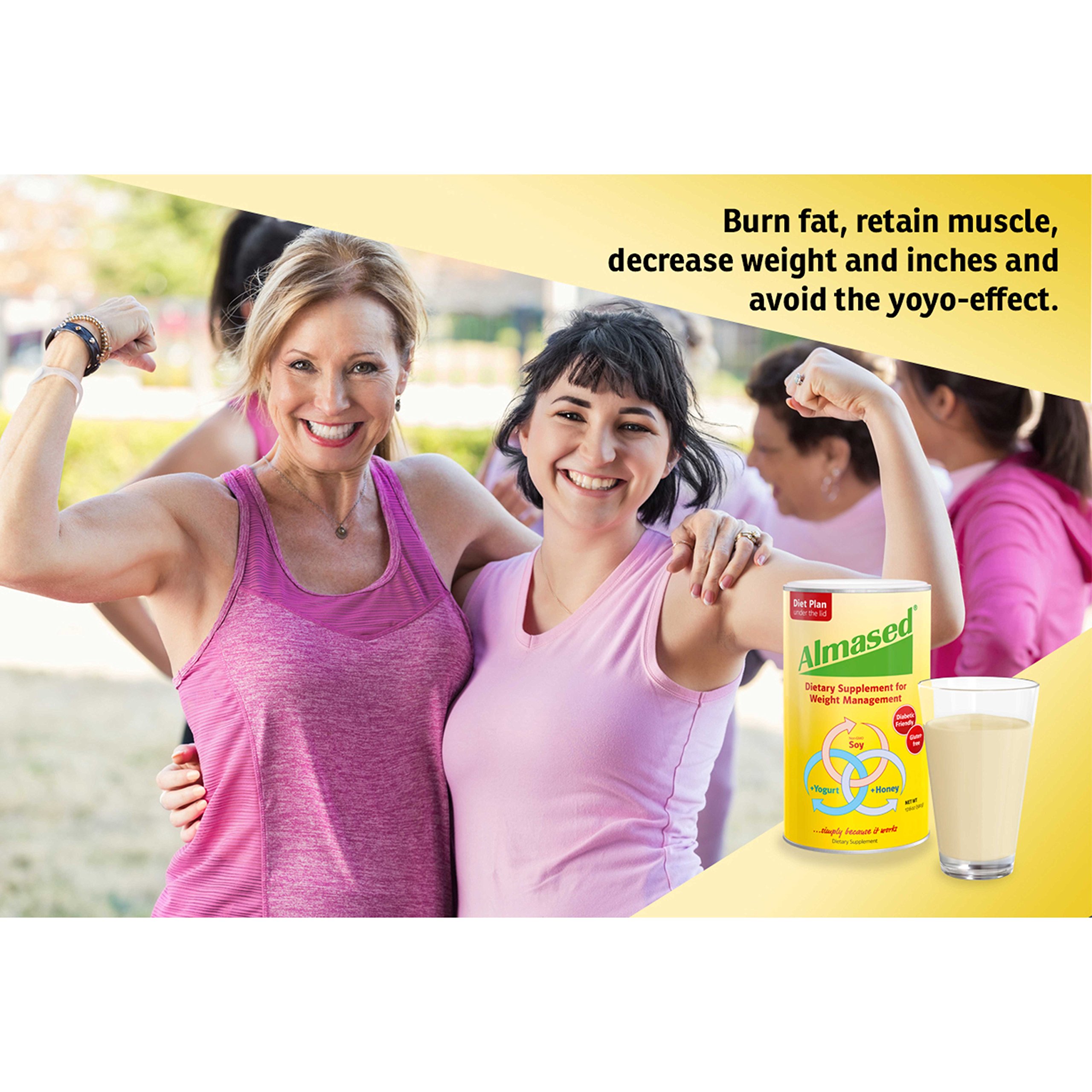 Almased Meal Replacement Shakes Soy Protein Powder for Weight Loss