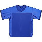 Blank Youths Football Jersey Mesh Athletic Football Shirt Practice Sports Uniform
