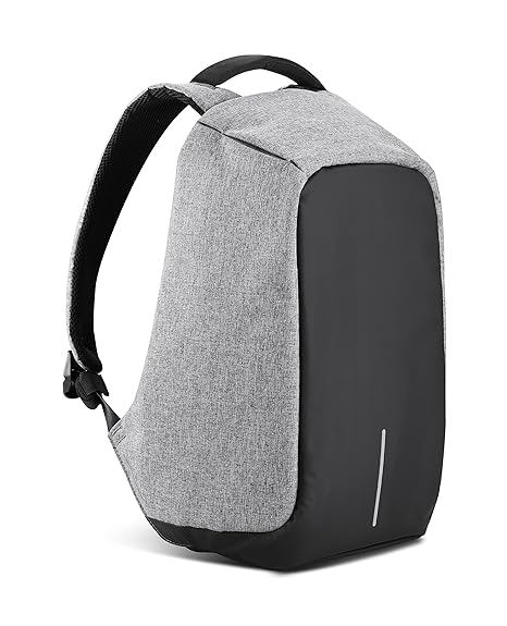 XDDESIGN 13 lt Anti-Theft Body Light Grey Polyester Laptop Backpack with Rain Cover