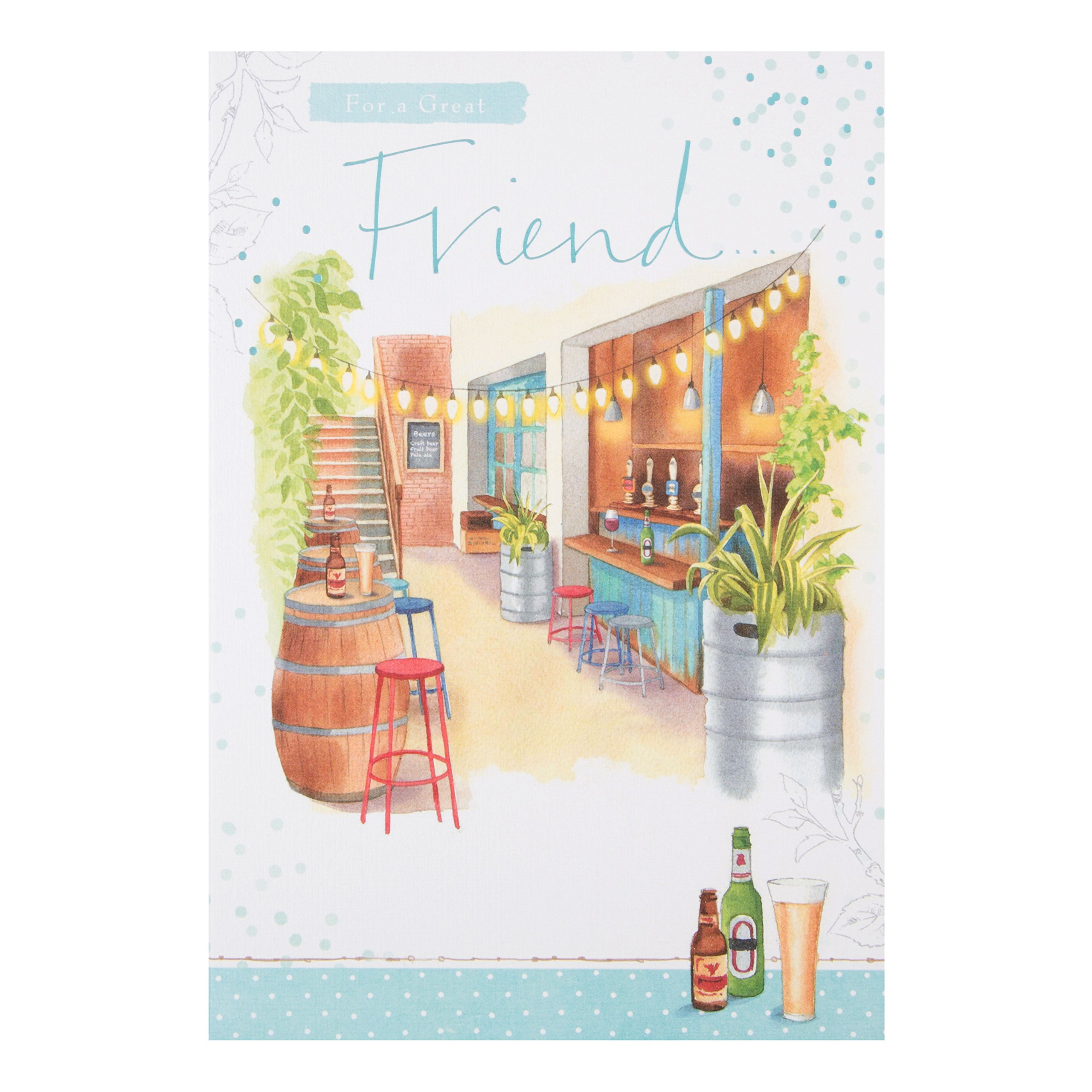 Hallmark Friend Card "Best Wishes" - Medium