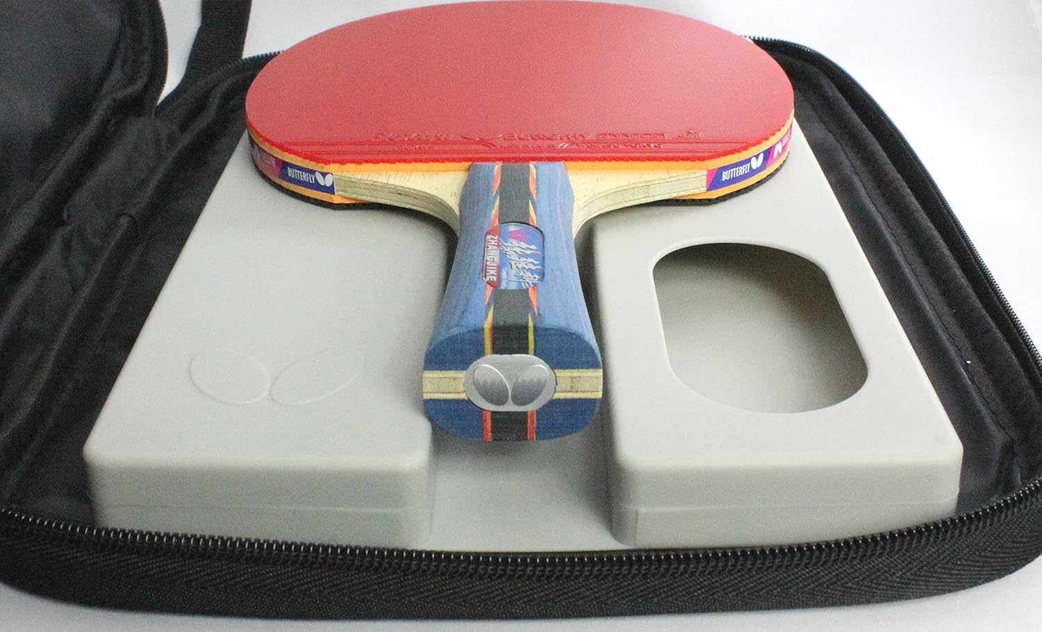 Butterfly Zhang Jike Box Set Shakehand Table Tennis Racket/China Series/Racket and Case Set Named After The 2-Time World Champion/Recommended for Intermediate Level Players : Sports & Outdoors