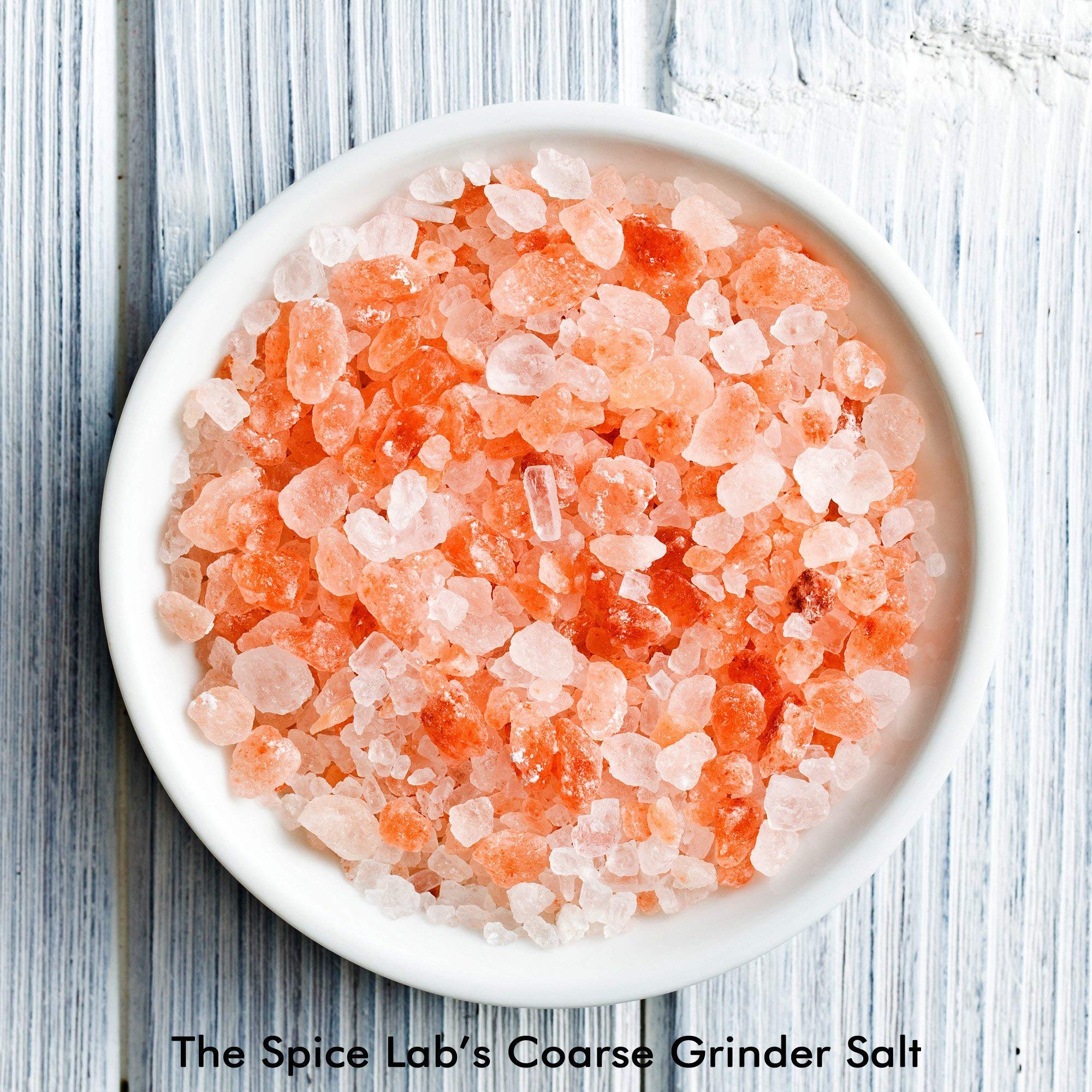 The Spice Lab Himalayan Salt - Coarse 2.2 Lb / 1 Kilo - Pink Himalayan Salt is Nutrient and Mineral Dense for Health - Gourmet Pure Crystal - Kosher & Natural Certified