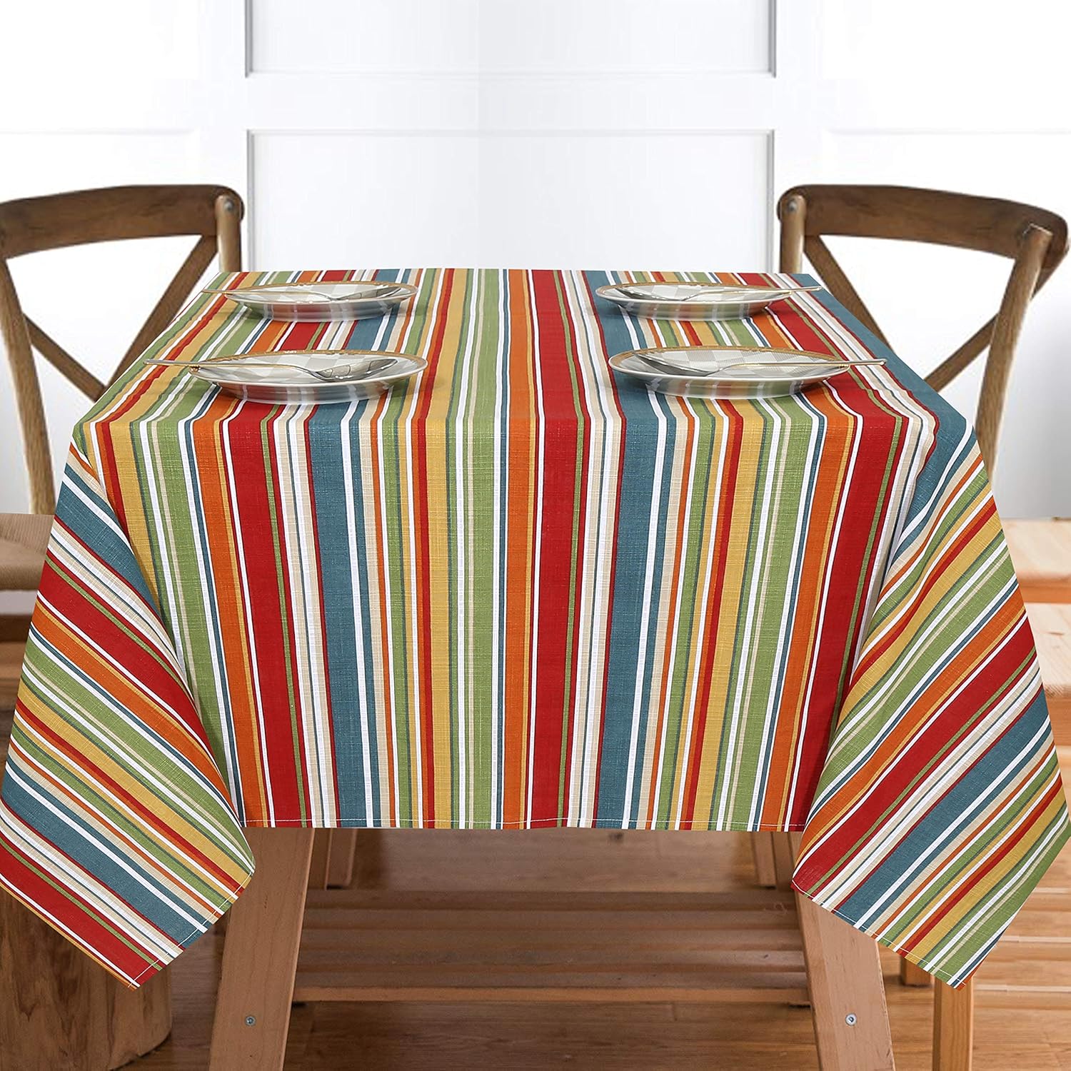 Best red stripe table cloth 60×84
