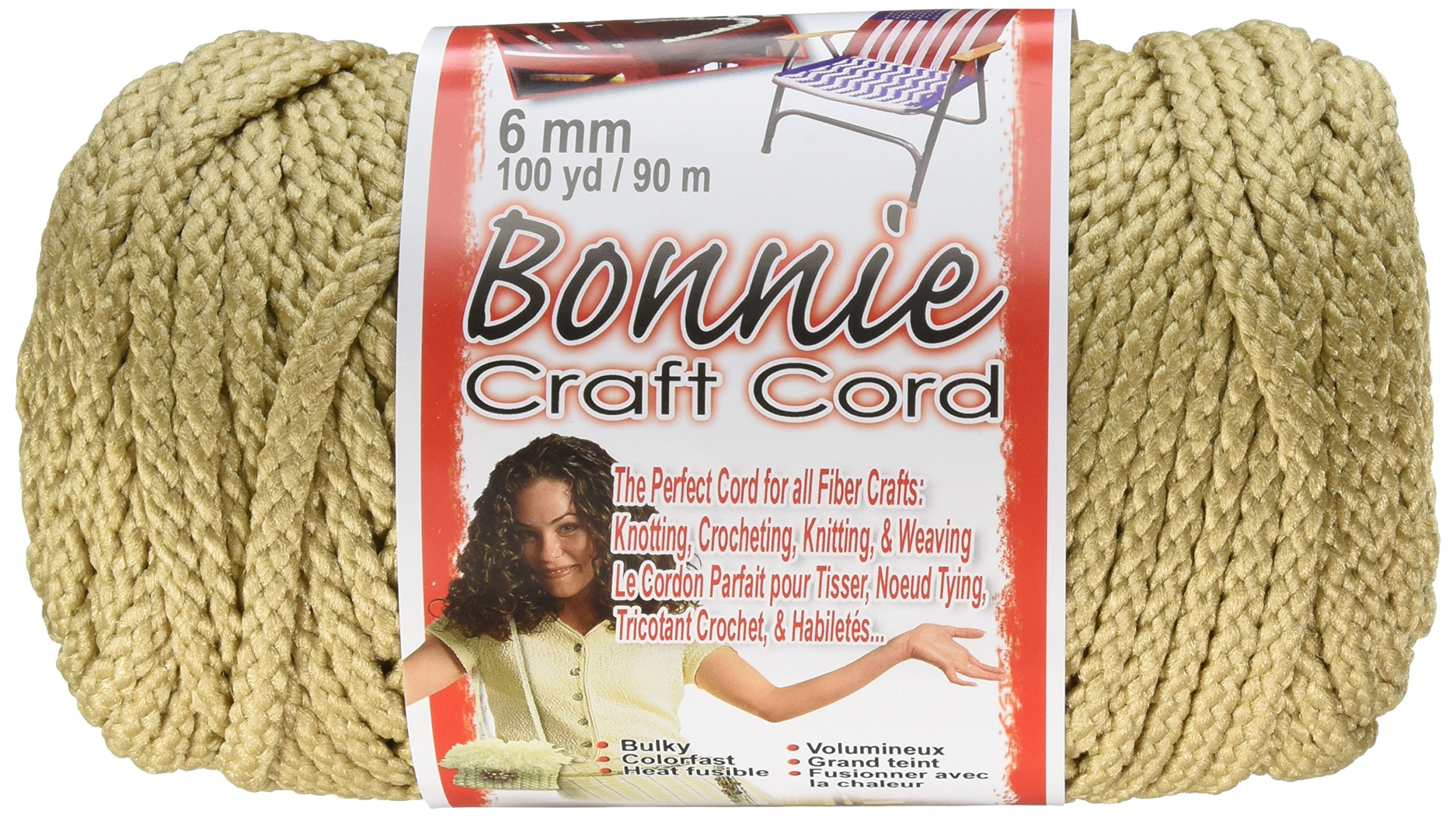 Pepperell polyolefin fiber Bonnie Macrame Craft Cord 6 mmx 100 yard-Jute โ image 1