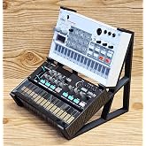 The Analog Source 2 Tier Black Desktop Stand for Korg Volca Beats Bass FM Keys Nubass Loop Sample Synthesizer Mixer Drum Rhythm Machine Sampler