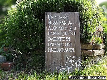 Burkewrusk Holzschild Herbst Gartendeko Holz Xxl Garten Vintage Shabby Chic Gartendeko Sprche Zitate Garten Dekoschild Gro Gartenkeramik Amazon De Kuche Haushalt