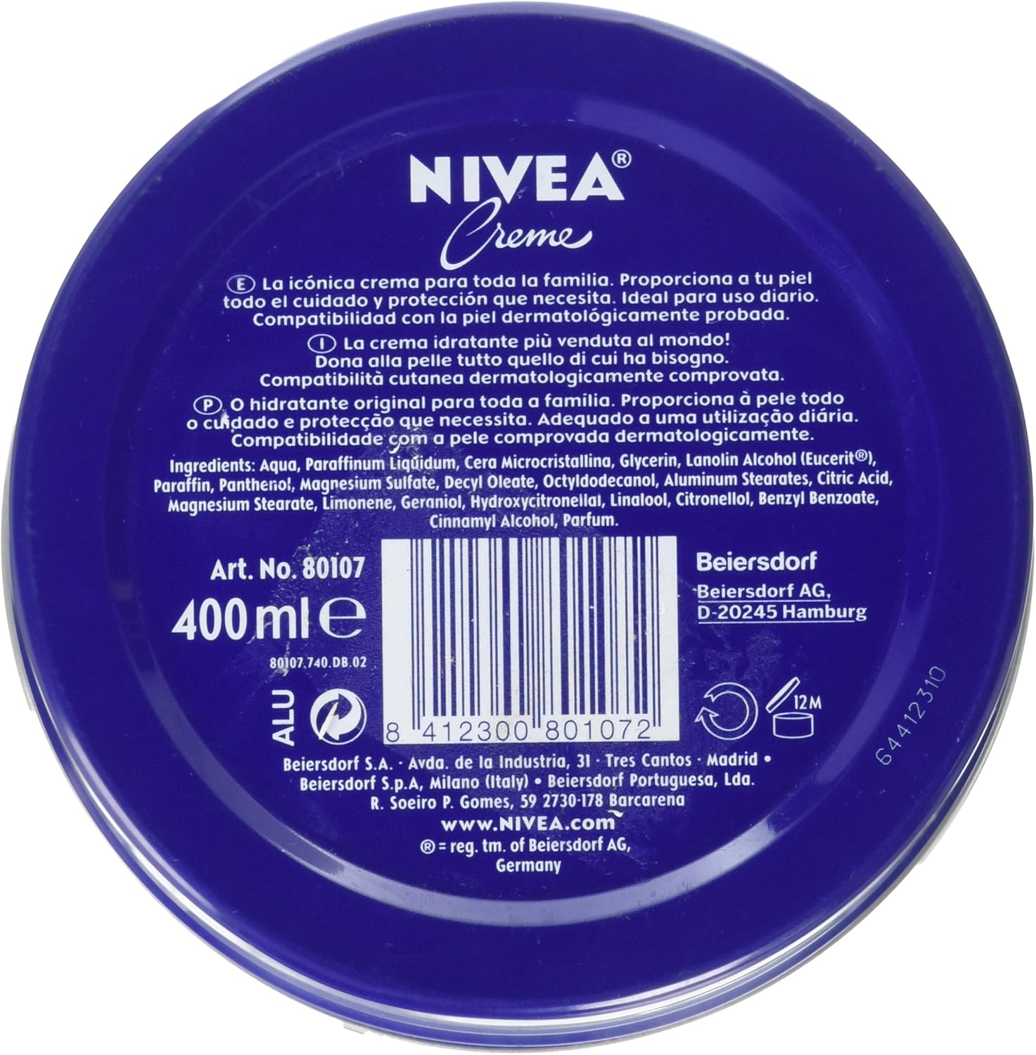 original nivea cream