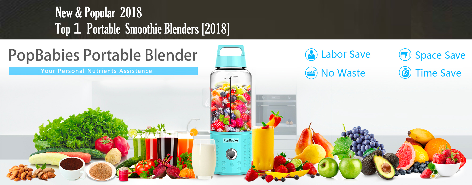 6 PopBabies+Portable+Personal+Rechargeable+Smoothies