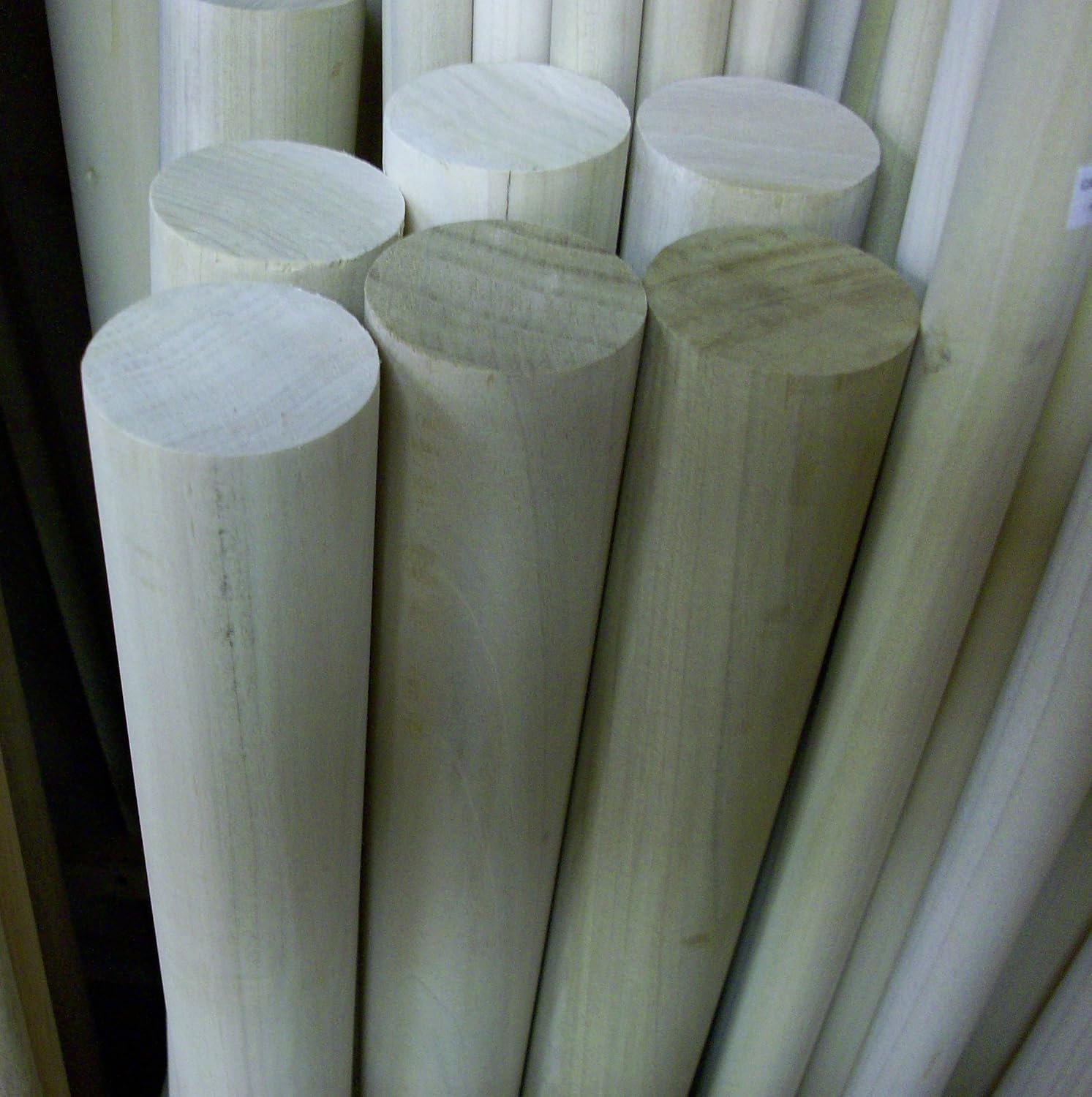 11/4" X 4' Poplar Curtain / Closet Dowel Rod 3/pack Wood Moldings