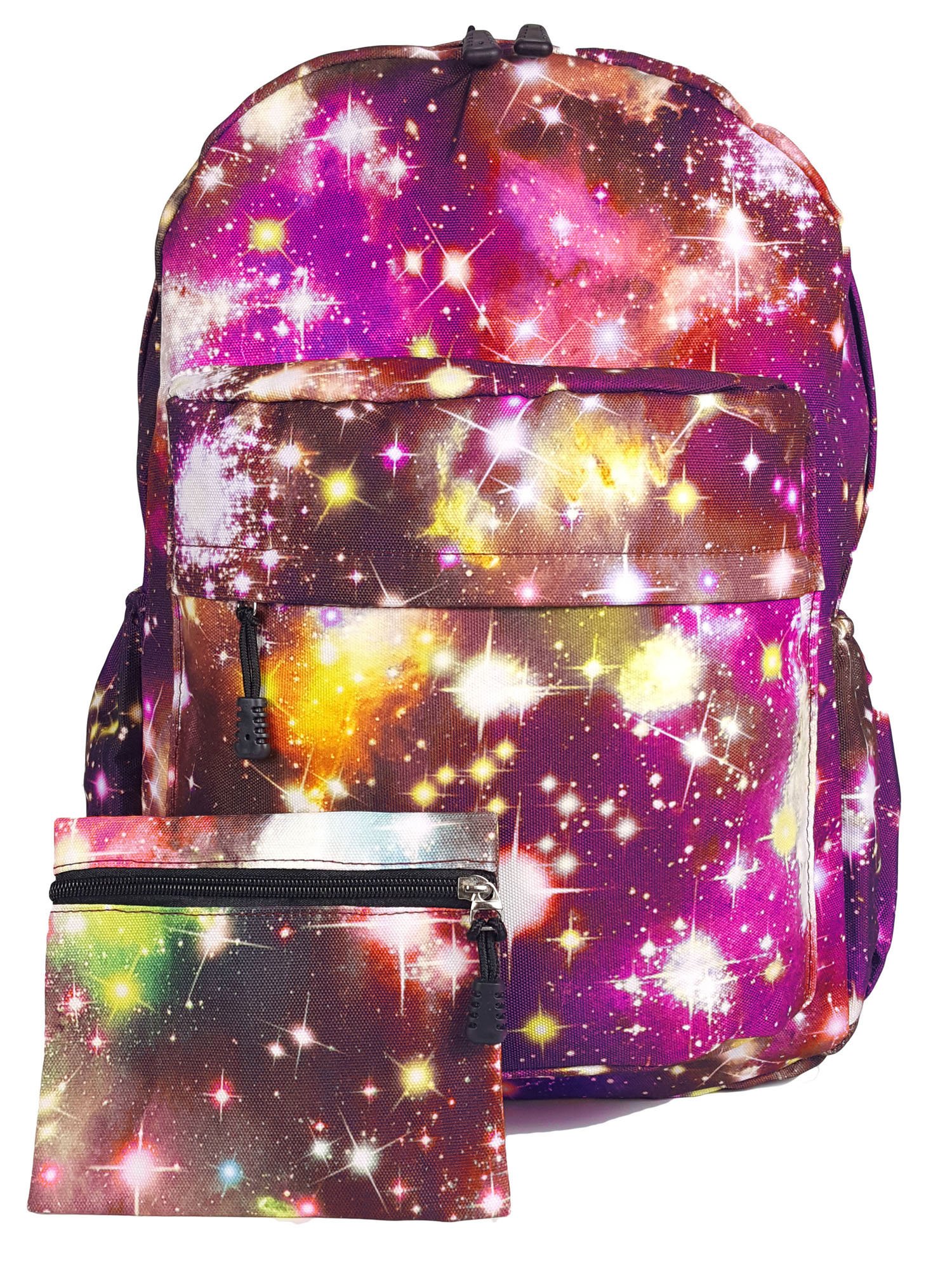 GFM® Galaxy Backpack Rucksack for Casual USe, Holidays, Travel, School etc (EXC)(MNAD-GLX)(GLX-KLJMN-Purple 1)