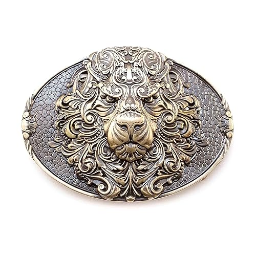 lion belt buckle